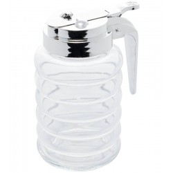 Meleira 280ml de Vidro Borossilicato Com Tampa de Metal